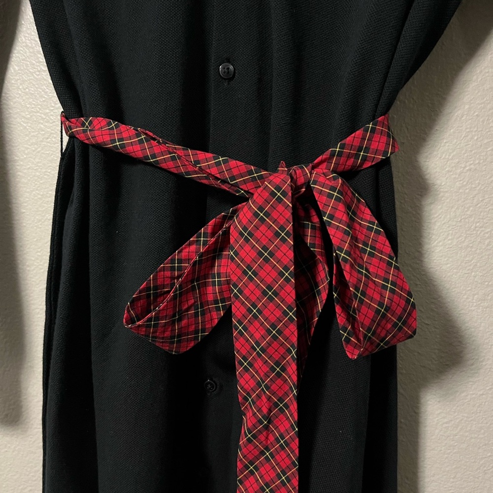 Polo Ralph Lauren Big Girls Plaid-Sash Knit Oxford Dress Size L(10- 12) NWT - Picture 7 of 9